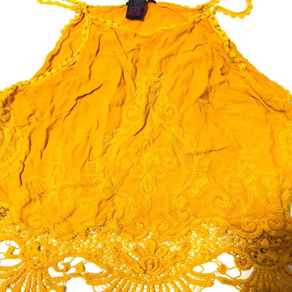Yellow Lace Cami